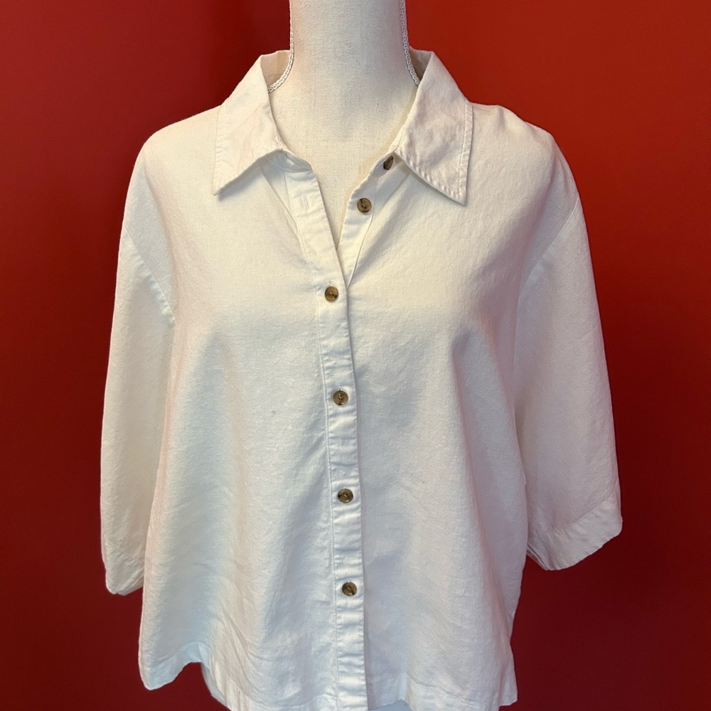 Banana Republic Off- White Top - Picture 2 of 6